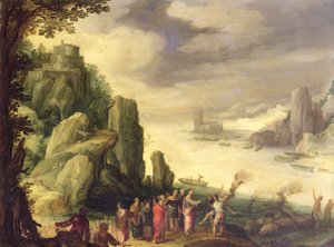 Cristo scaccia i demoni da Paul Bril