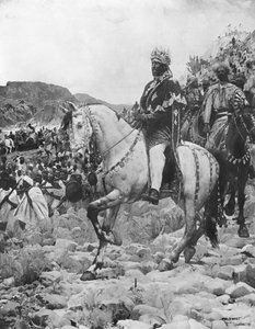 Menelik II (1844-1913) alla battaglia di Adowa, 1897 da Paul Buffet