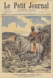 Il Negus Menelik alla battaglia di Adwa