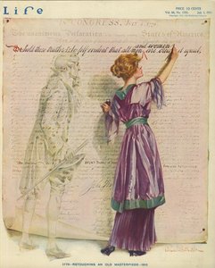1776 - Ritoccare un vecchio capolavoro - 1915, copertina della rivista Life