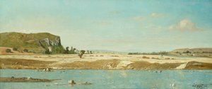 Le rive della Durance a Saint Paul da Paul Camille Guigou