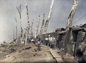 La linea francese a Het Sas in un