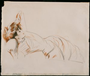 Una Signora Elegante Distesa da Paul Cesar Helleu
