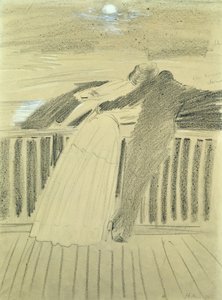 Jeanne Hugo e Jean Charcot a Hauteville House, Guernsey da Paul Cesar Helleu