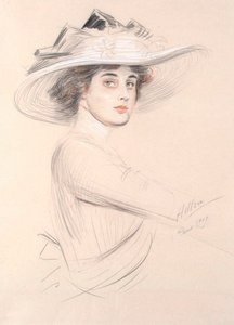 Ritratto di una donna, 1909 da Paul Cesar Helleu