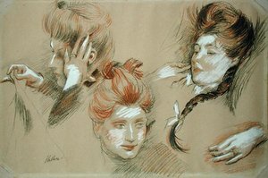 Studio di donne da Paul Cesar Helleu