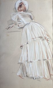 Donna in piedi appoggiata da dietro