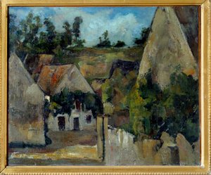 Carrefour de la rue Remy a Auvers sur Oise da Paul Cézanne
