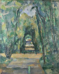 Viale a Chantilly. Dipinto di Paul Cézanne, 1888 da Paul Cézanne