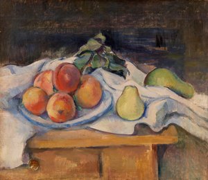 Frutta su un tavolo da Paul Cézanne