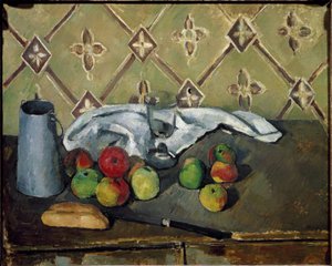 Frutta, tovagliolo e scatola di latte
