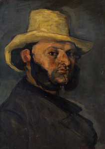Gustave Boyer con un cappello di paglia da Paul Cézanne