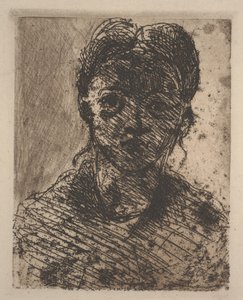 Testa di una giovane ragazza da Paul Cézanne