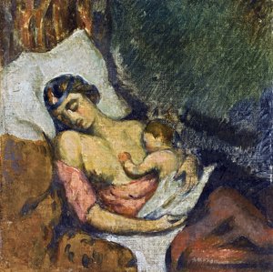 Hortense che allatta Paul da Paul Cézanne
