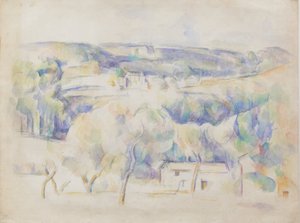 Casa e boschetto, c.1890 da Paul Cézanne