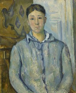 Madame Cezanne in blu da Paul Cézanne