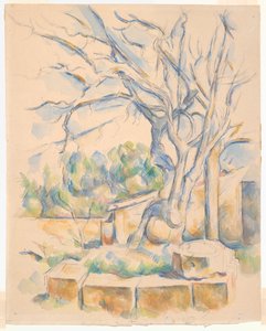 Albero di pistacchio a Château Noir da Paul Cézanne