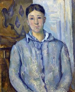 Ritratto di Madame Cézanne in blu da Paul Cézanne