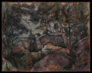 Rocce a Fontainebleau da Paul Cézanne