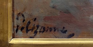 Firma del pittore Paul Cezanne da Bouquet au petit Delft da Paul Cézanne