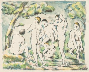 Le bagnanti (piccola tavola) da Paul Cézanne