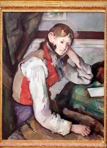 Il ragazzo con il panciotto rosso da Paul Cézanne