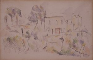 La rimessa a Château Noir da Paul Cézanne