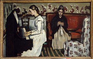 Giovane ragazza al pianoforte da Paul Cézanne