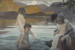 Primo bagno, 1907 circa (olio su tela)
