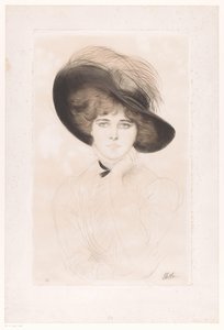 Ritratto di una donna sconosciuta con cappello