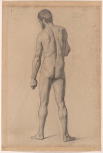 Nudo accademico visto di spalle da Paul Cézanne