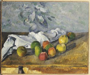 Mele e un tovagliolo da Paul Cézanne