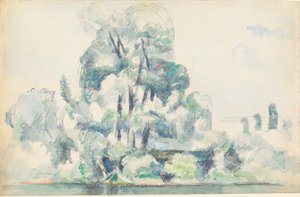 Banche della Senna a Médan, 1880-1885 da Paul Cézanne