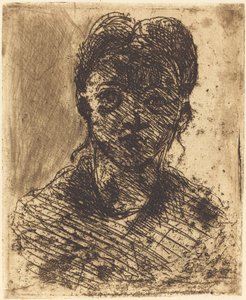 Busto di una Ragazza da Paul Cézanne