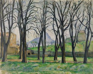 Alberi di castagno a Jas de Bouffan da Paul Cézanne
