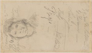 Cézanne - FWN 3005-52b, Dopo Louis Le Nain, Donna con cappellino, 1884-87 da Paul Cézanne