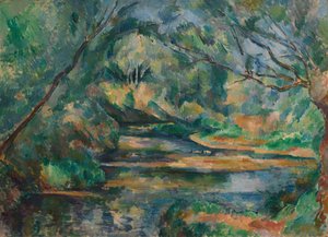 Acqua corrente nel sottobosco da Paul Cézanne