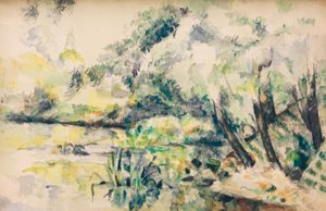 Acqua stagnante (vicino a Melun?) da Paul Cézanne
