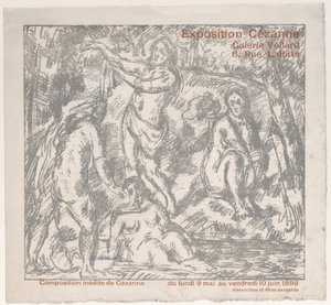 Copertina del catalogo della mostra per una mostra di Cézanne alla Galerie Vollard 9 maggio-10 giugno, 1898 da Paul Cézanne