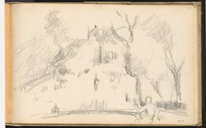 Casa in un parco da Paul Cézanne