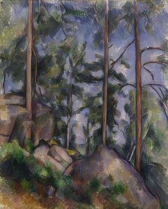Pini e rocce (Fontainebleau?) da Paul Cézanne