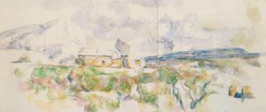 La Montagna Sainte-Victoire vista dai Lauves da Paul Cézanne