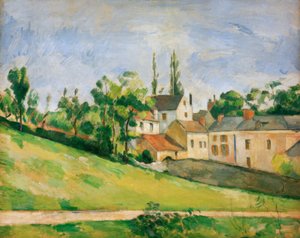 La strada in salita da Paul Cézanne