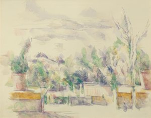 La terrazza del giardino dei Lauves da Paul Cézanne