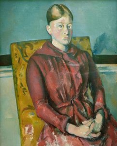 Madame Cézanne sulla poltrona gialla da Paul Cézanne