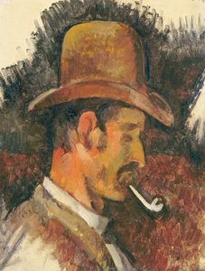 Uomo con pipa da Paul Cézanne