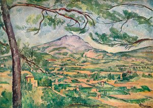 Mont Sainte-Victoire con grande pino, c1887