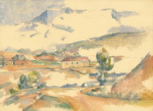 Montagne Sainte-Victoire, da vicino Gardanne, c. 1887 da Paul Cézanne