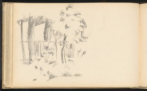 Vicino alla piscina a Jas de Bouffan da Paul Cézanne