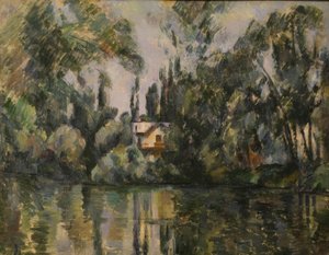 Casa sulla riva della Marna da Paul Cézanne